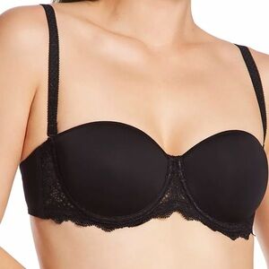 Simone Perele  Caresse 3D Spacer Foam Strapless Underwire Bra Size 32E